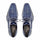 Mezlan Blue Crocodile Alligator Embossed Leather Dress Shoes for Men – Luxury Lace Up Oxford Shoes – Blue Exotic Pattern Formal