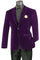 Men’s Purple Velvet Blazer – Luxury Slim Fit Formal Jacket with Black Satin Trim Tuxedo Dinner Jacket