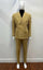 Men’s Gold Double Breasted Suit – Classic 1920s Camel Color Formal Slim Fit Suit
