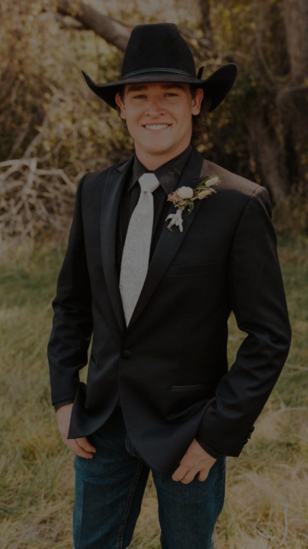 Men’s Black Tuxedo Western Blazer – Cowboy Style Formal Sport Coat Jacket for Dinner Jacket - 36 Short