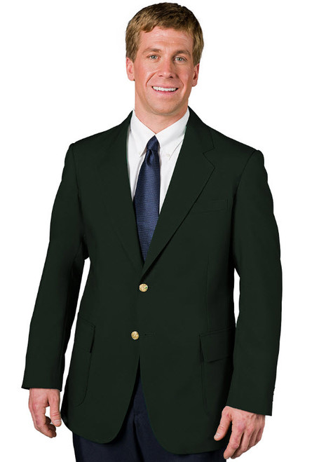 Men’s Hunter Green Blazer with Black Pants –, Church, Business and Formal Outfit dark green color - 36 Short