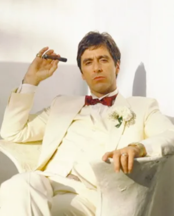 Tony Montana’s Ivory Vested Suit – Classic Ivory 3 Piece Suit for Wedding, Formal and Evening Wear