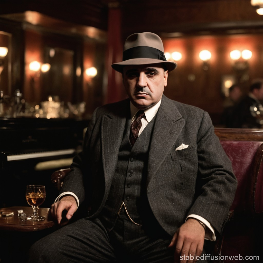 Al Capone Mens Charcoal Gray Stripe 3-Piece Gangster Style Suit 1920s Jazz Club Inspired Formal Suit Outfit