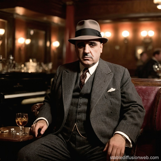 Al Capone Mens Charcoal Gray Stripe 3-Piece Gangster Style Suit 1920s Jazz Club Inspired Formal Suit Outfit