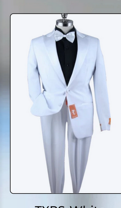 Men’s White Tuxedo Suit with Shorts – Modern Formal Blazer and Short Pants Set for Wedding, Prom Summer Fabric - 34 Short or Extra Small