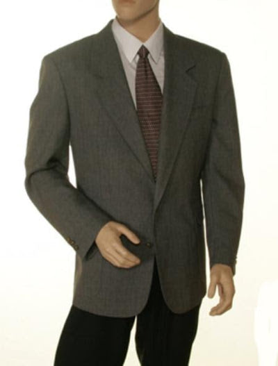 Men’s Dark Grey Blazer – Charcoal Grey Sport Coat Jacket - 36 Short