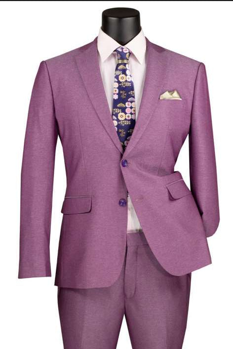 Men’s Light Purple Suit Blazer and Suit Jacket Mauve – Formal Wedding & Party Wear Coat for Business Prom and Church - 34 Short or Extra Small