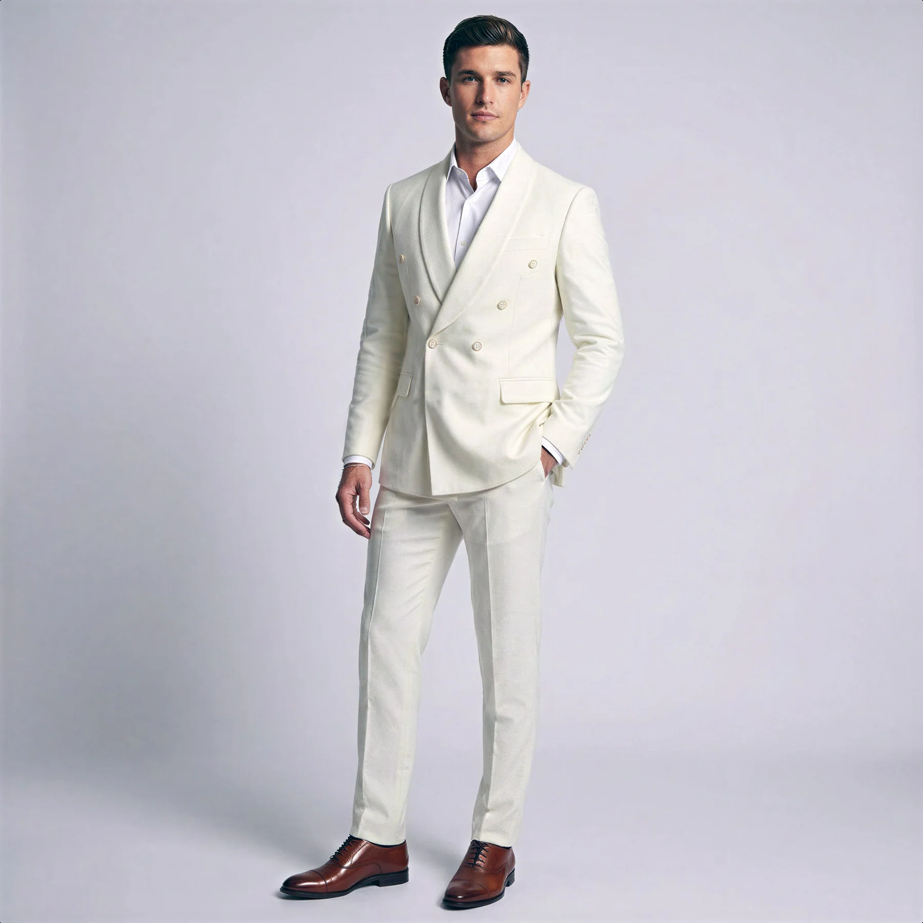 Mens Ivory Dinner Jacket Blazer – Elegant Ivory Cream Off White Formal Blazer Wedding Tuxedo Jacket Evening Wear