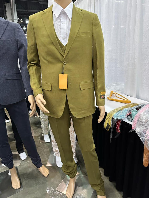 Mens Olive Green Blazer Sport Coat Fabric Summer in pistachio sage green