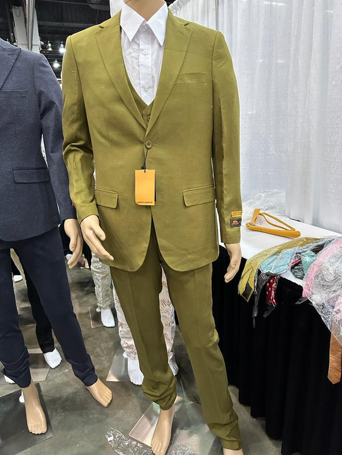 Mens Olive Green Blazer Sport Coat Fabric Summer in pistachio sage green