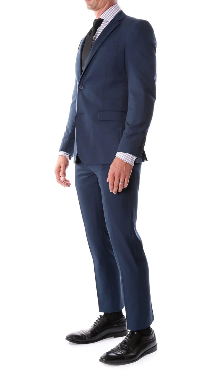 Oslo Navy Notch Lapel 2 Piece Slim Fit Suit