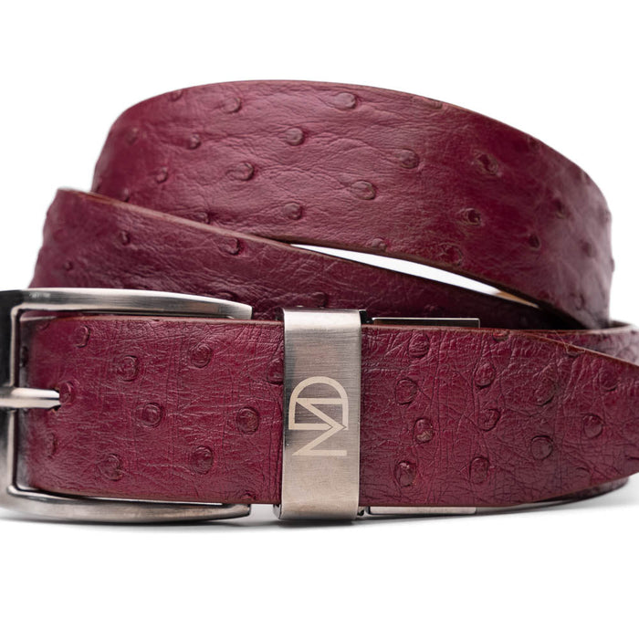 Marco_Di_Milano Domenico Belt Wine Leather Luxury Shoe