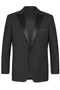 "Classic Fit Black Tuxedo for Men - Traditional One Button Peak Style"