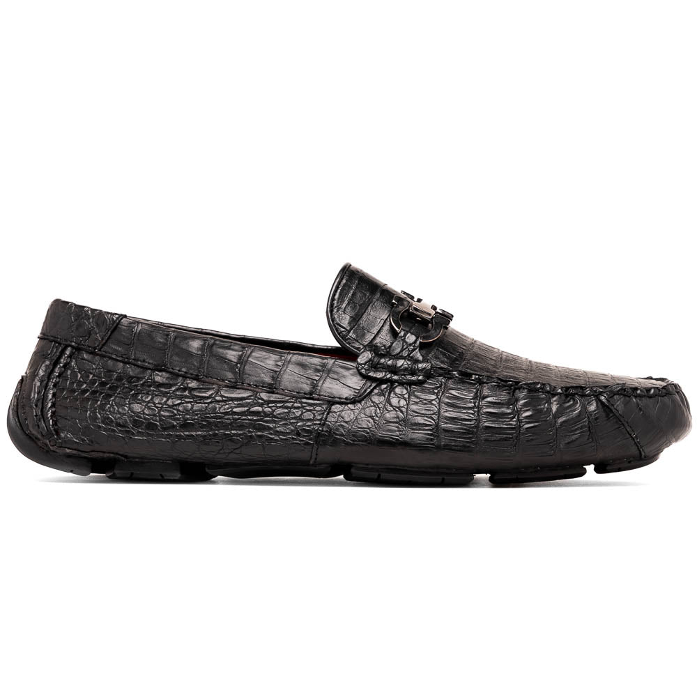 Marco Di Milano Parma Black Caiman Belly Bit Drivers - 8