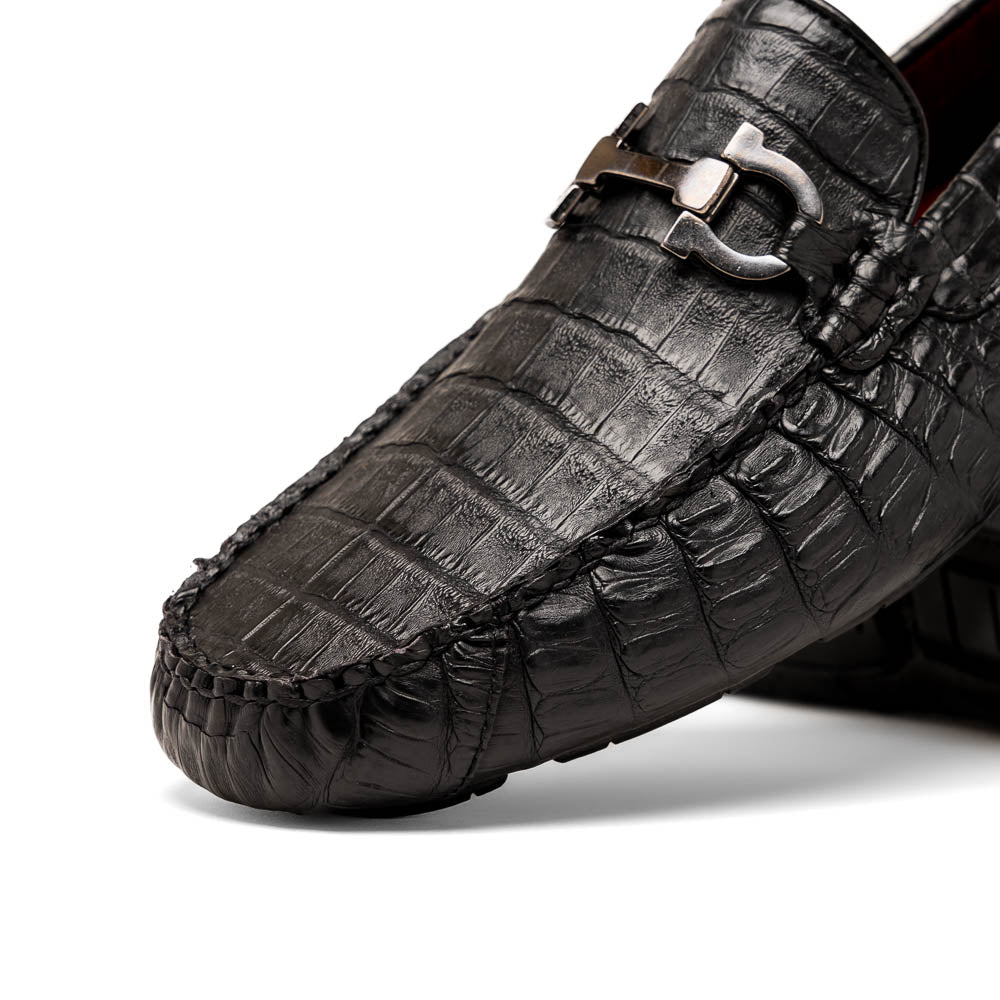 Marco Di Milano Parma Black Caiman Belly Bit Drivers - 8