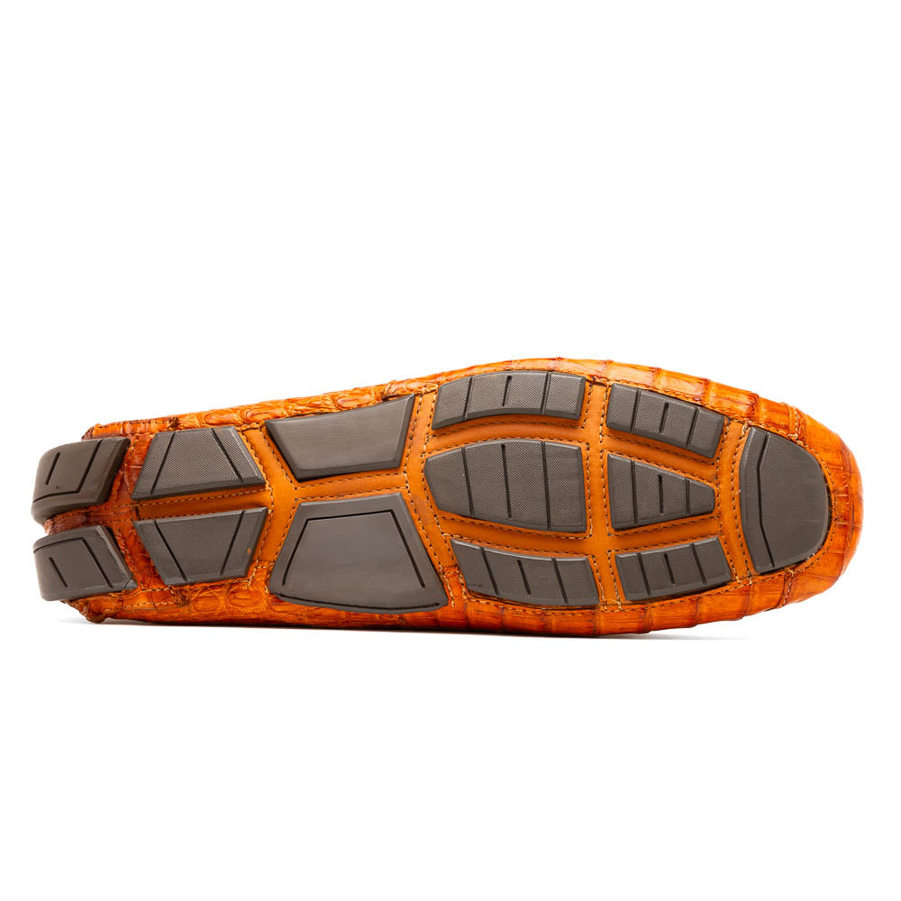 Marco Di Milano Parma Brandy Caiman Belly Bit Drivers - 8