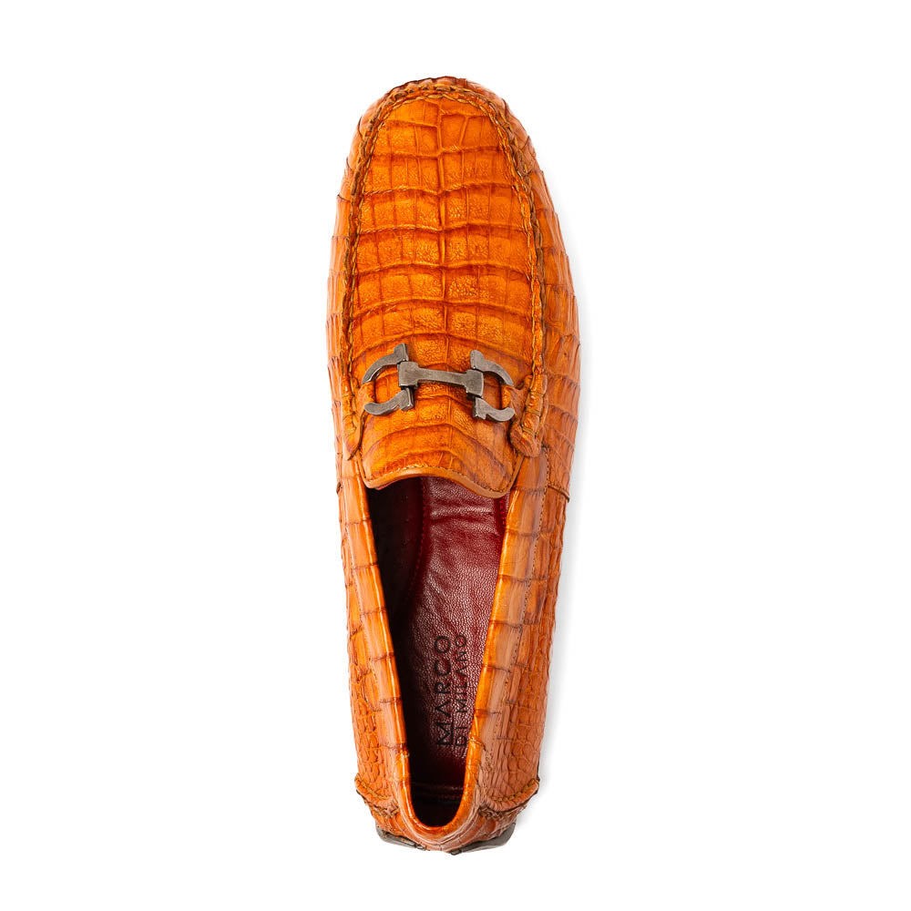 Marco Di Milano Parma Brandy Caiman Belly Bit Drivers - 8