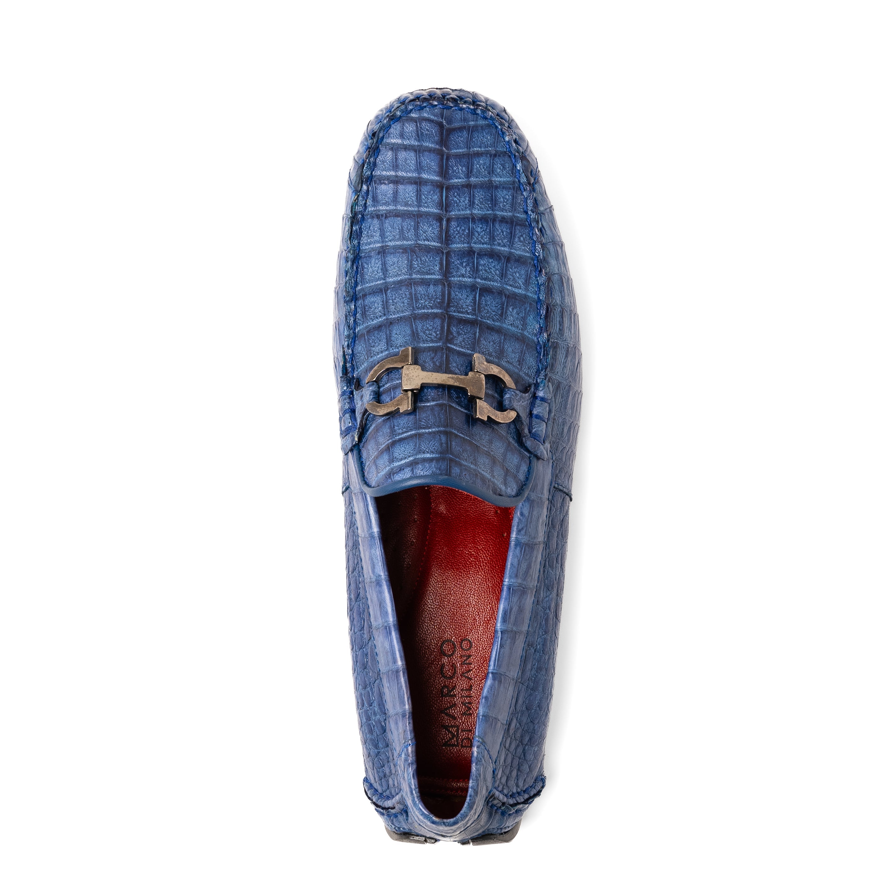 Marco_Di_Milano Parma Blue Jeans Leather Shoe - 7 USA