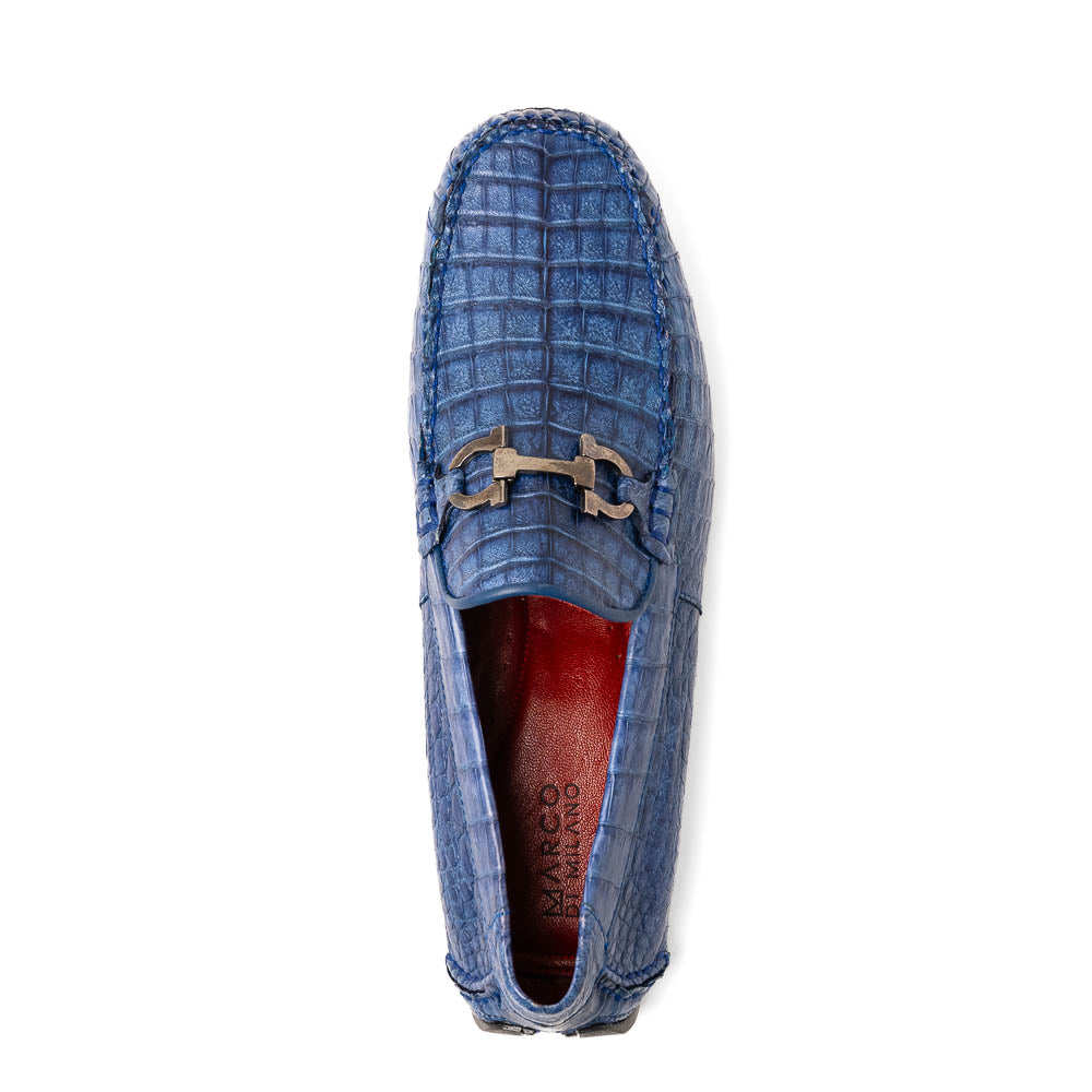 Marco Di Milano Parma Blue Jeans Caiman Belly Bit Drivers - 12