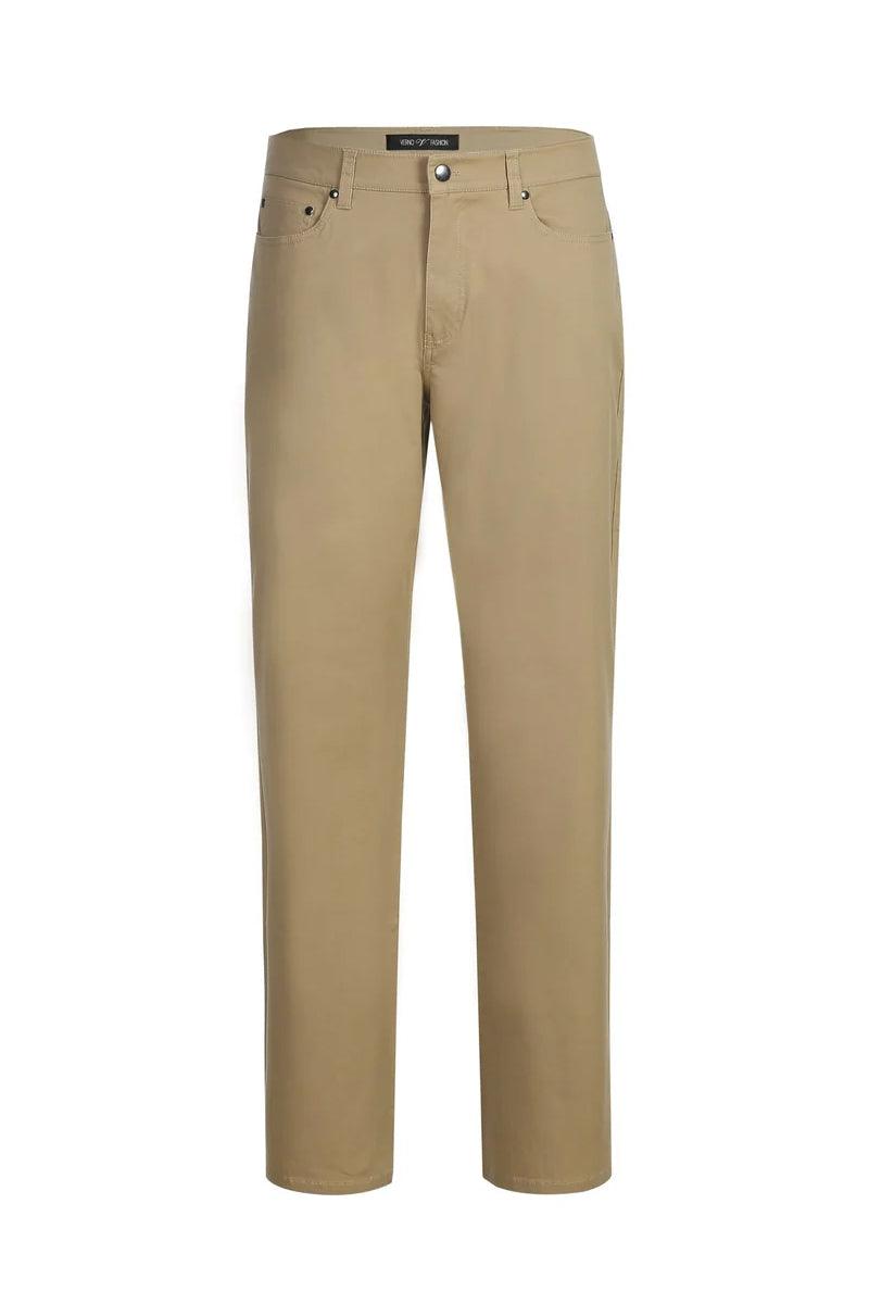 "Elevate Your Formal Attire: Pelago Khaki Stretch Chino Dress Pants for Proms and Weddings" - Khaki