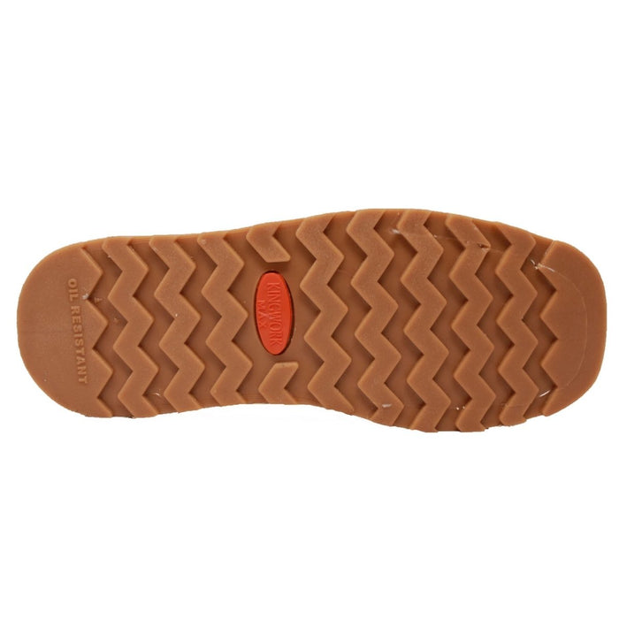 Petatillo Square Toe Double Density Work Boots Brown with Double Zipper - 6