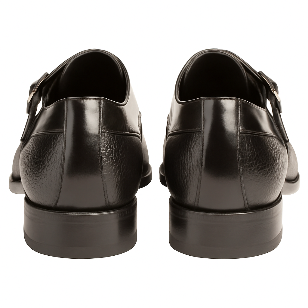 Phoenix Black Genuine Deerskin Monkstraps by Mezlan - New Arrival - 8