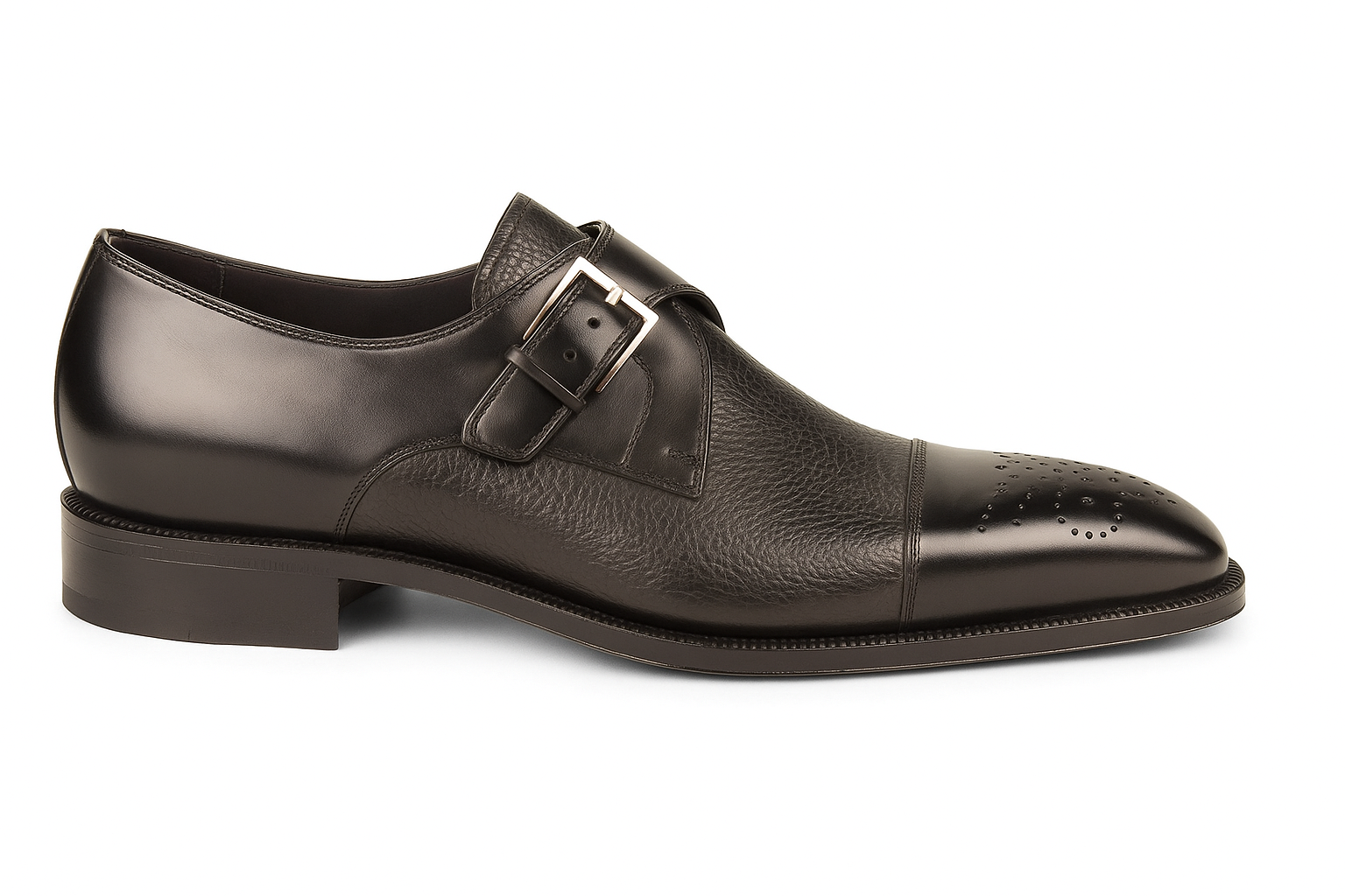 Phoenix Black Genuine Deerskin Monkstraps by Mezlan - New Arrival - 8
