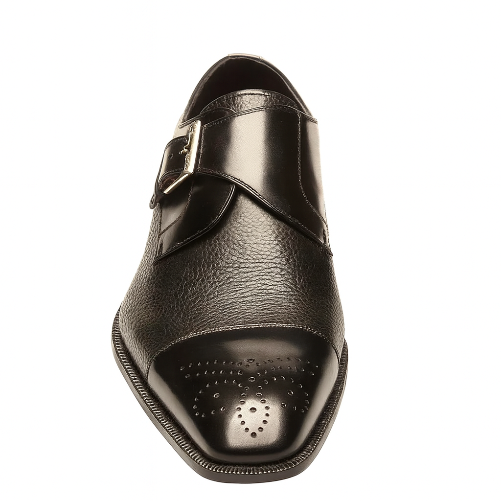 Phoenix Black Genuine Deerskin Monkstraps by Mezlan - New Arrival - 8