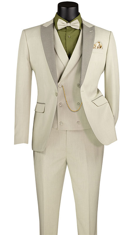 Perfect for Wedding and Prom 2026 and Formal ECRU Mens Suit