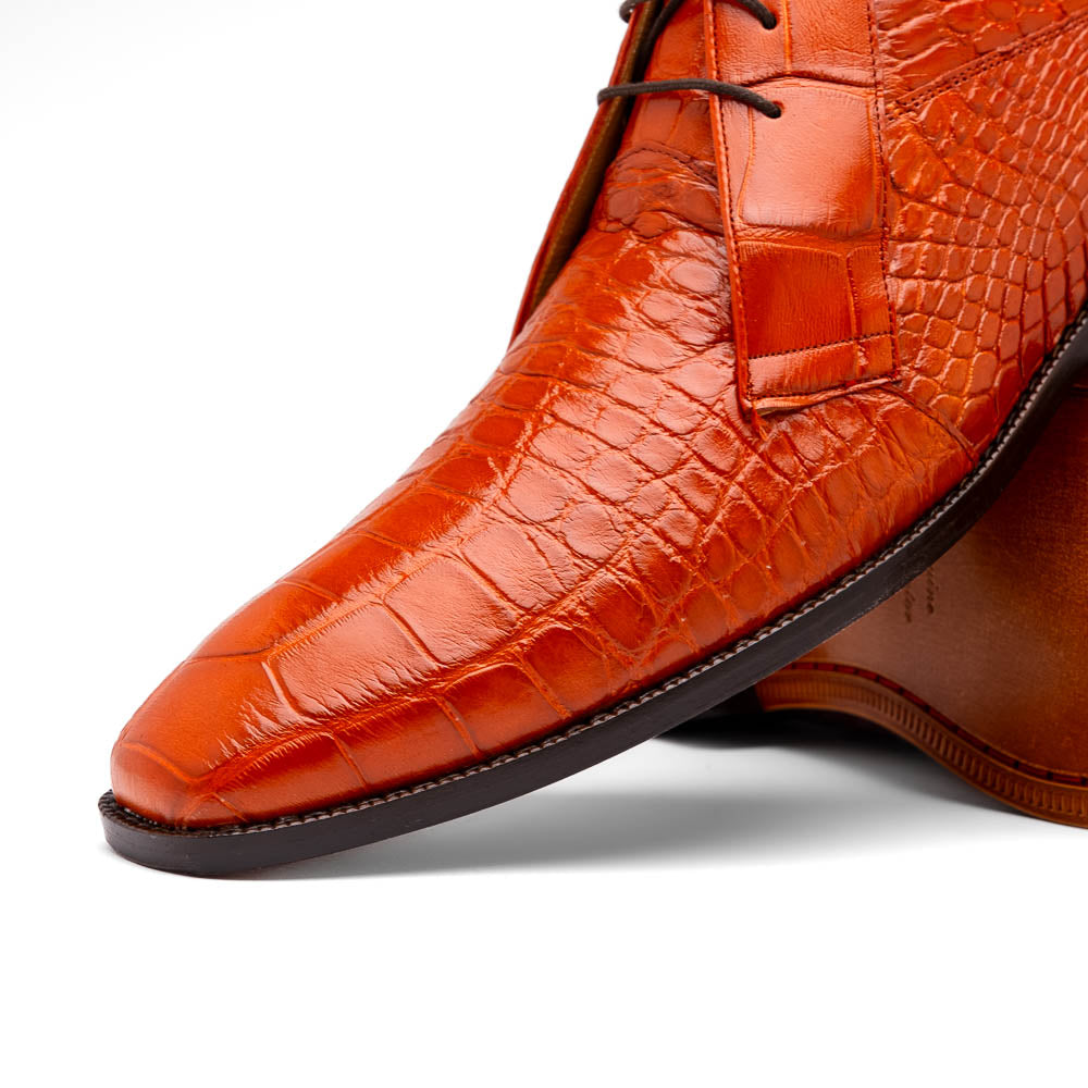 Marco Di Milano Pietro Honey Alligator Chukka Boots - 8