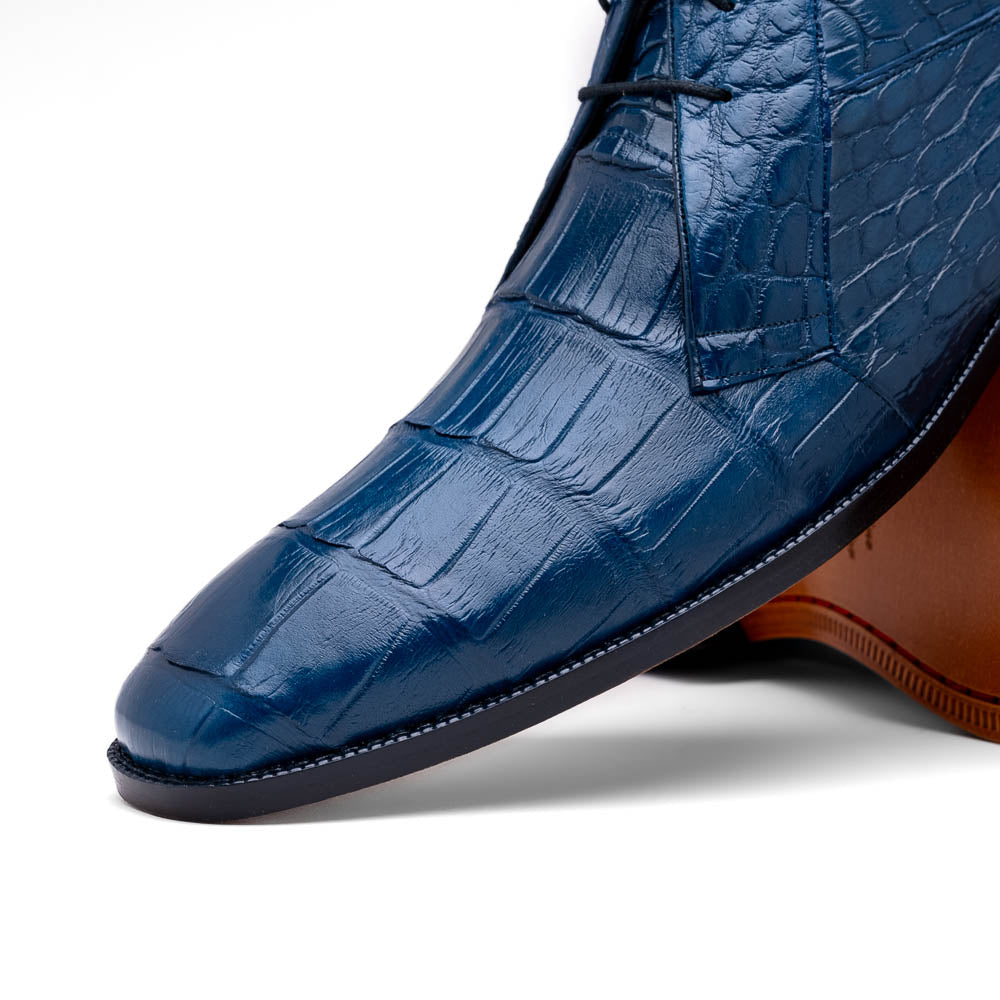 Marco Di Milano Pietro Blue Jean Alligator Chukka Boots - 8