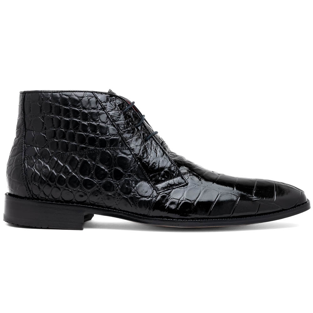 Marco Di Milano Pietro Black Alligator Chukka Boots - 9.5