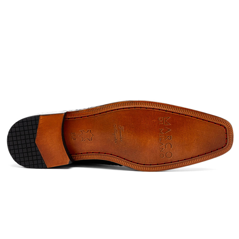 Marco Di Milano Pietro Black Alligator Chukka Boots - 9.5