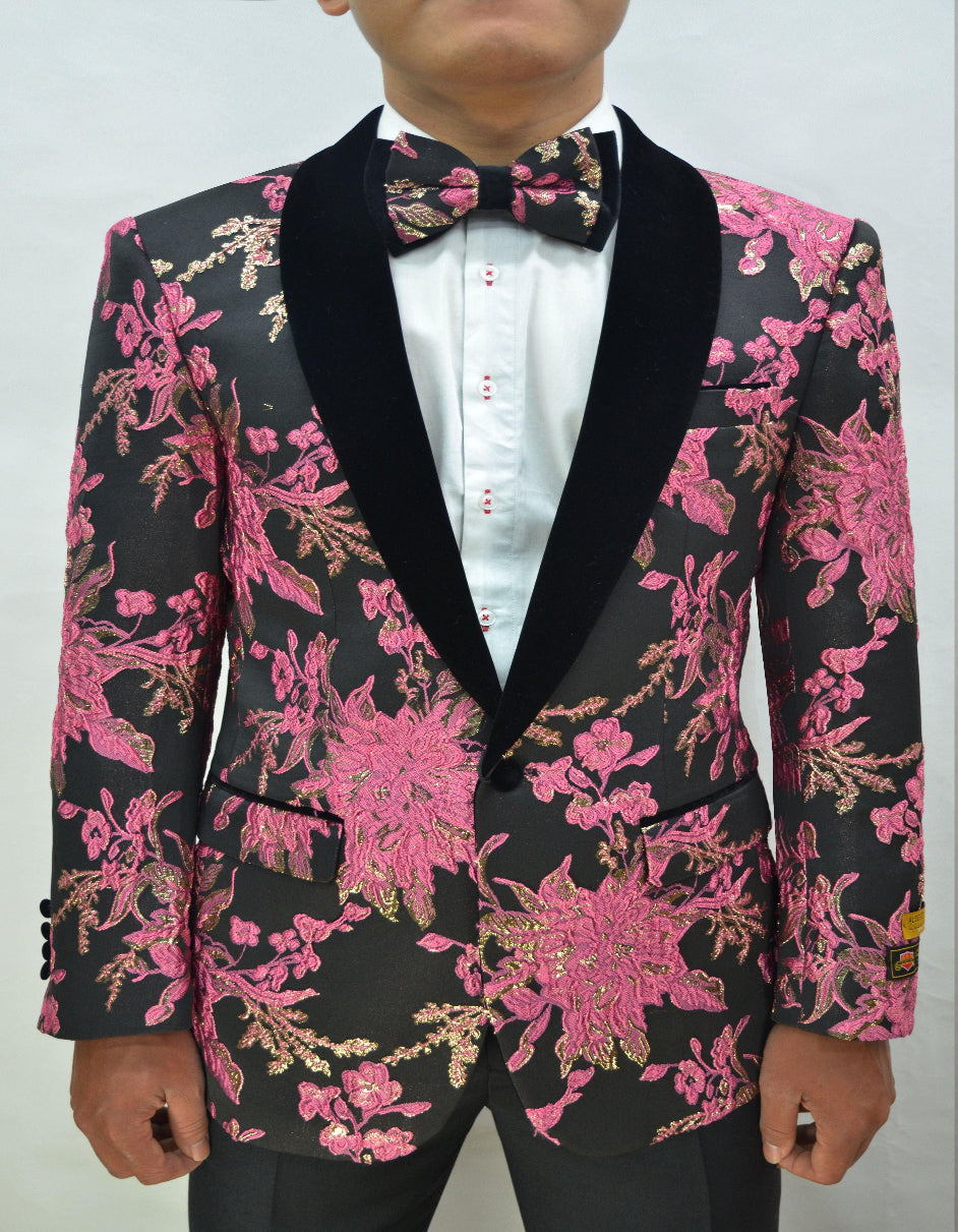 Pink Groomsmen Suits - Mens Suit - Pink