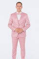 Pink Satin Tuxedo Set – Stylish 4-Piece for Weddings & Proms suit