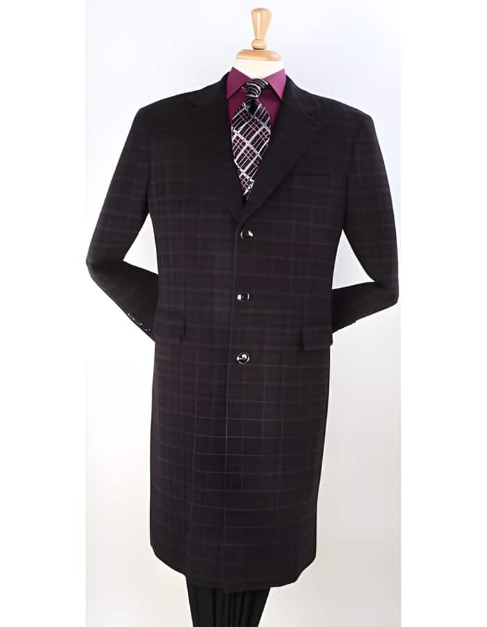 Plaid Pattern ~ Windowpane Wool Overcoat