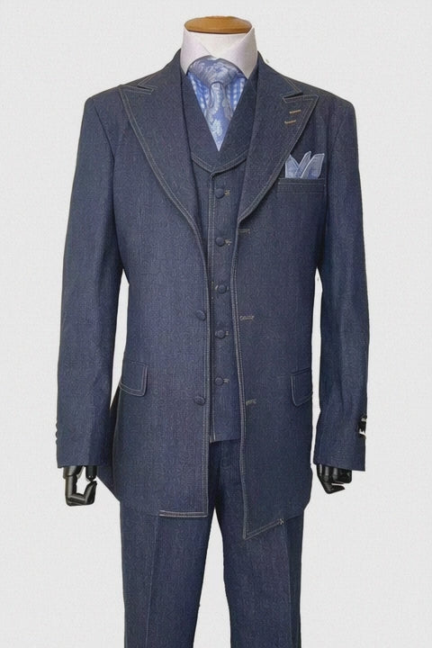 Blue Denim 3-Piece Outfit 