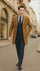 Men’s Camel Brown Wool Overcoat – Classic Long Dress Coat for Business and Casual Wear in Vecuna Color