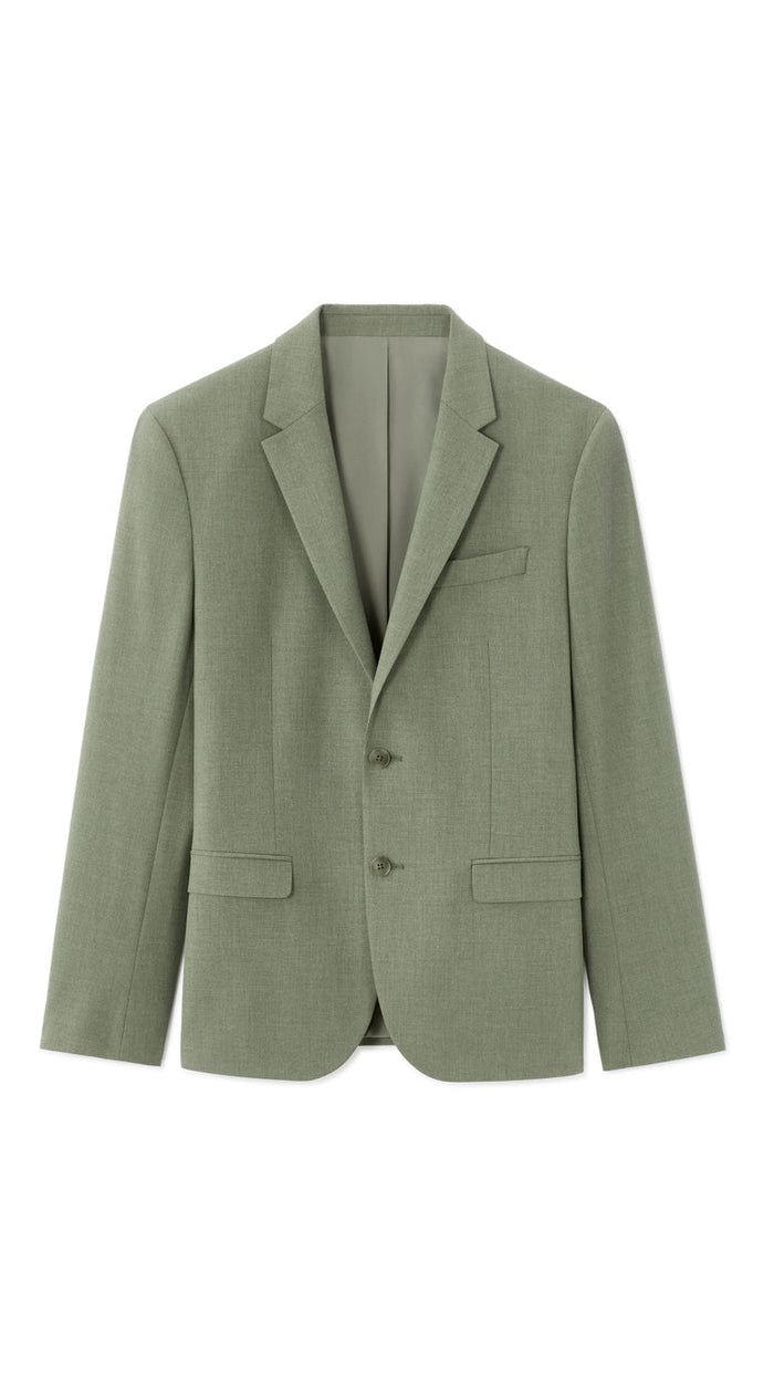 Slim Fit Bi-Stretch Suit Jacket - Light Green