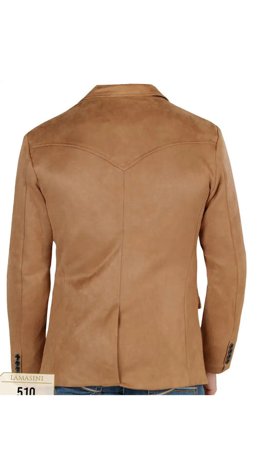 Lamasini Men's Plain Western Blazer – Slim Fit (ID 510)