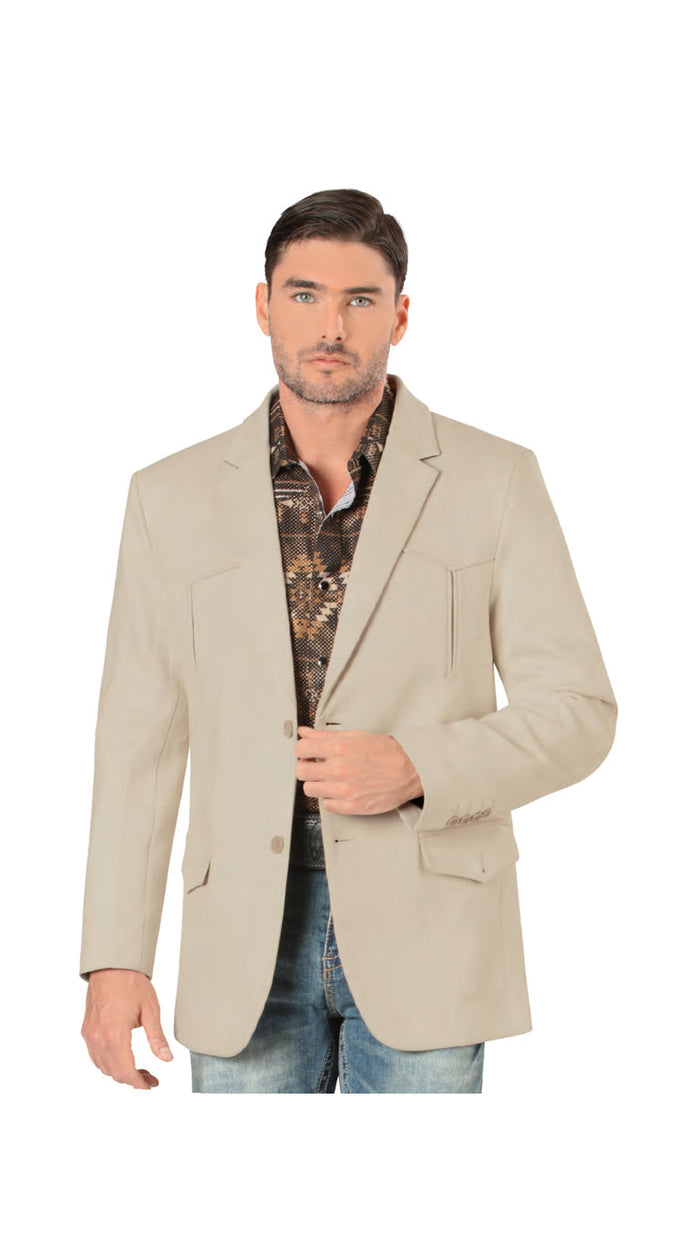Montero Men's Plain Western Blazer – Slim Fit (ID 2184)