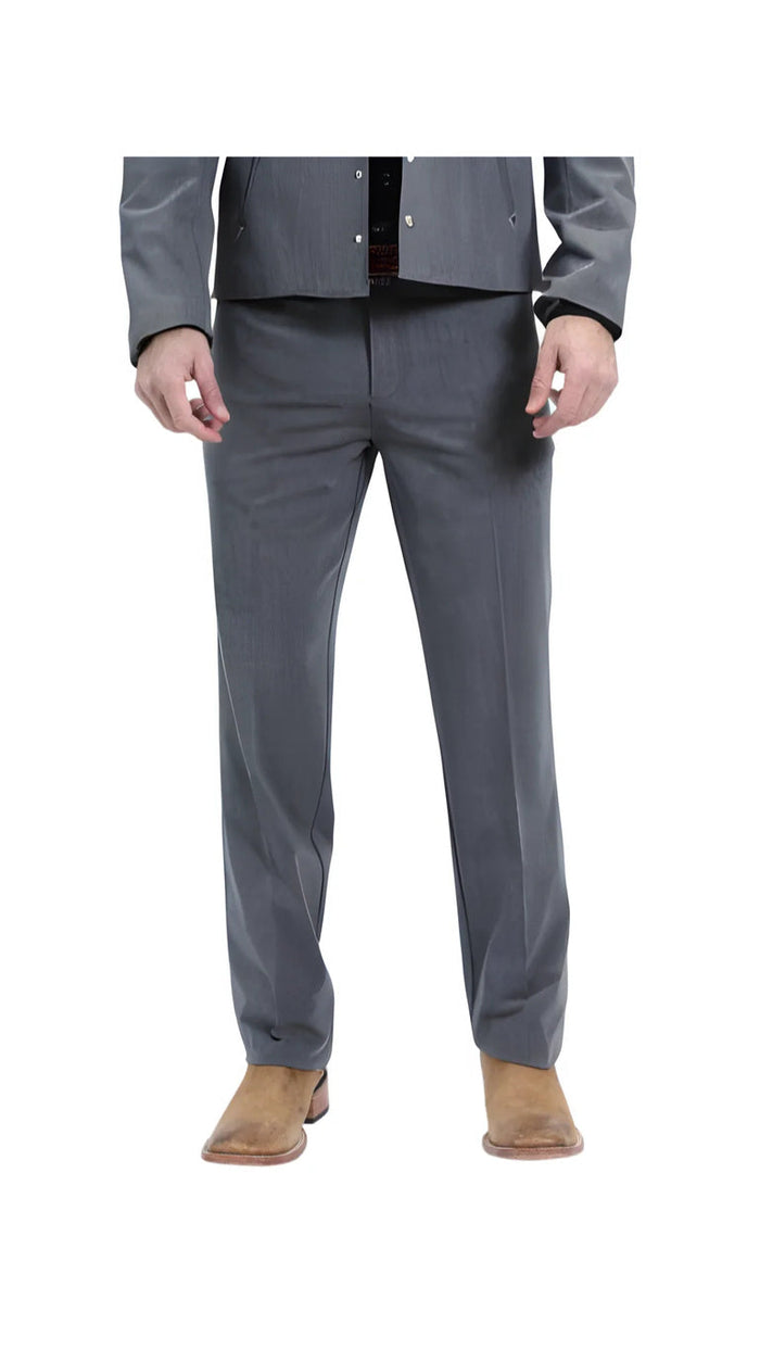 Men's Slate Western Suit 2-Piece - Cowboy Suit with Western Yoke & Pearl Snaps