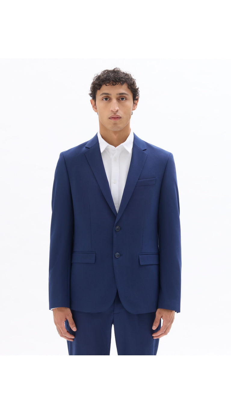 Slim Bi-Stretch Suit Jacket - Blue