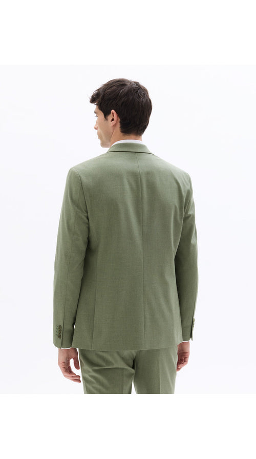 Slim Fit Bi-Stretch Suit Jacket - Light Green