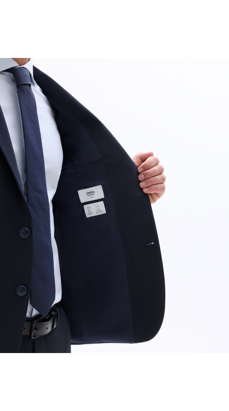 Slim Bi-Stretch Suit Jacket - Navy