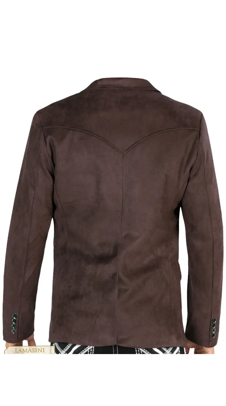 Lamasini Men's Plain Western Blazer – Slim Fit (ID 510)