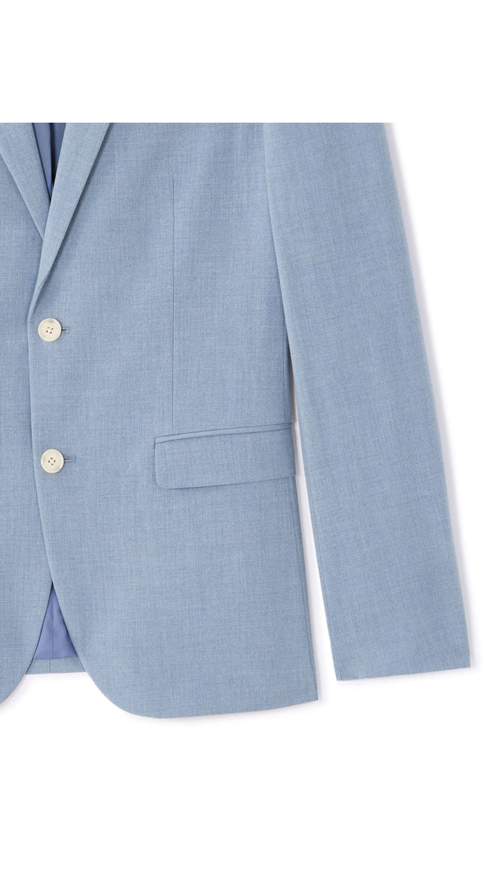 Slim Fit Bi-Stretch Chambray Suit Jacket