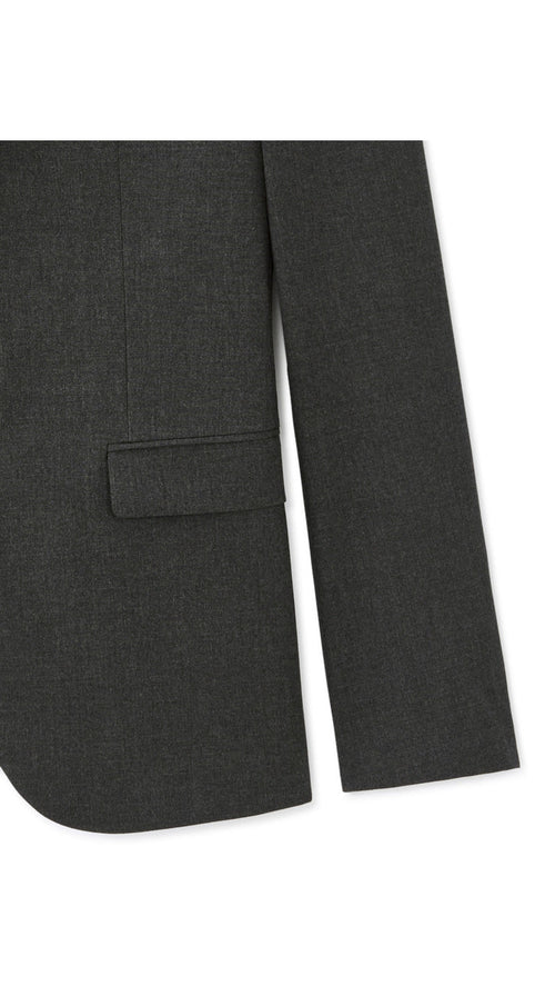 Slim Bi-Stretch Suit Jacket - Dark Grey