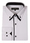 Button Stylish Double Collar Style Multi-Color Men's Dress Shirt