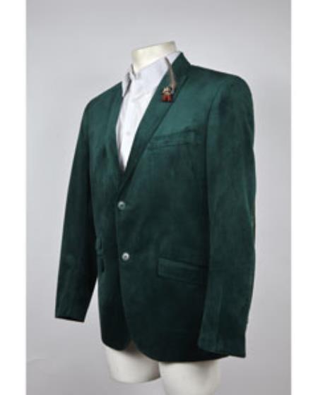 Green velvet suit Many Styles & Brands $99UPMens Green Blazer Velvet Blazer Mens 2 Button Velvet Hunter ~ Olive Green Sportcoat Jacket